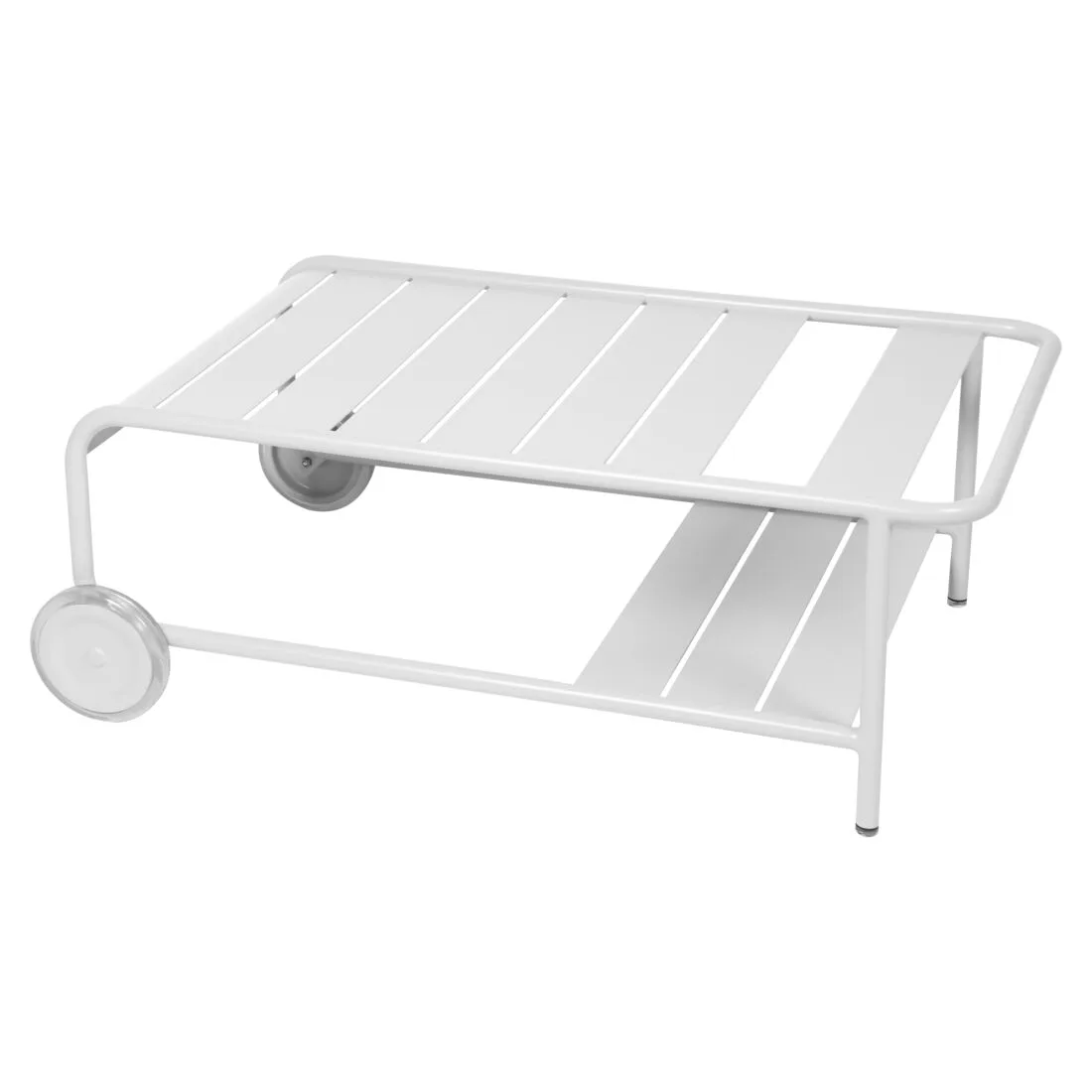 Fermob Luxembourg LUXEMBOURG TABLE BASSE A ROUES 105X72 Blanc Coton